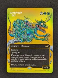 Agonasaur Rex #542, Aetherdrift (DFT), First-Place Foil, Borderless - Image 1