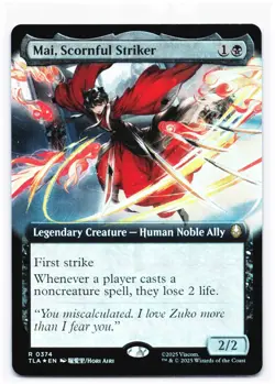 Mai, Scornful Striker (Extended Art) R Avatar: The Last Airbender 374 NM - Image 1