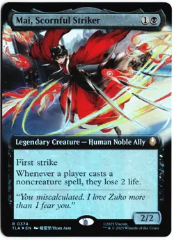 Mai, Scornful Striker (Extended Art) R Avatar: The Last Airbender 374 NM - Image 1