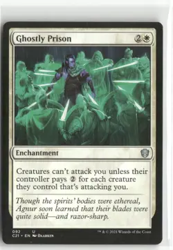 Ghostly Prison Commander 2021 MTG Lightly Played - Image 1