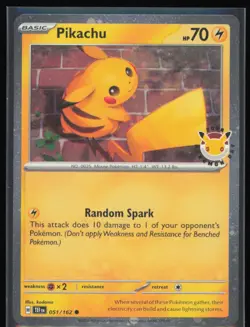 Pikachu Pokemon Day 2026 Stamp 051/162 Pokemon Scarlet & Violet: Temporal Forces - Image 1