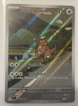 POKEMON TCG DESTINED RIVALS KANGASKHAN IR 204/182 ILLUSTRATION RARE ART CARD - Image 1