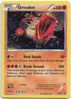 Groudon - XY52 XY52 Holo Promo XY Promo Pokemon Moderately Played - Image 1
