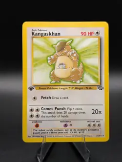 Pokemon 1st Edition Kangaskhan 21/64 Jungle TCG Vintage 1999 WOTC - Image 1