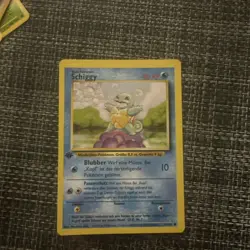 Pokemon SQUIRTLE SCHIGGY Card 63/102 German Base Set Common Unlimited Regular - Image 2
