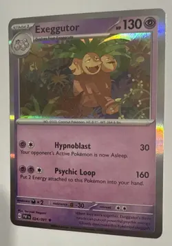 Exeggutor - 024/091 - Holo Rare Paldean Fates Pokemon TCG Card NM - Image 3