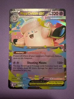 Mega Clefable ex 031/088 Pokemon Me03: Perfect Order Holo NM Mint (3 Available) - Image 1