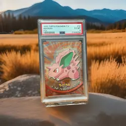 1999 Topps Pokemon TV Nidoran #32 FOIL PSA 6 - Image 1