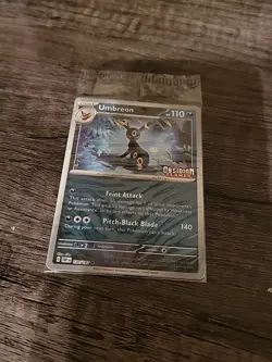 Pokemon Umbreon - 130/197 - Obsidian Flames ENGLISH Stamped Sealed Promo Card - Image 1