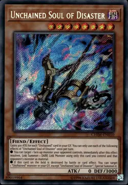 Unchained Soul of Disaster Unl Ed Secret Rare CHIM-EN010 Yu-Gi-Oh! - Image 1