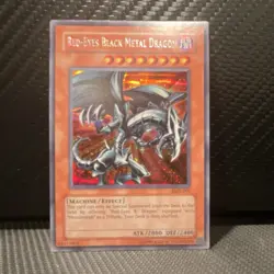 Konami Red-Eyes Black Metal Dragon Prismatic Secret Rare FMR-001 Holo 1996 - Image 1