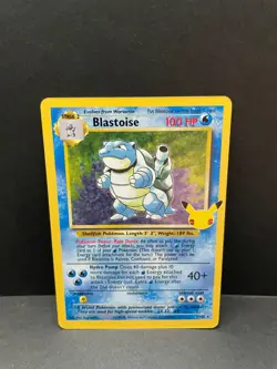 Blastoise 2/102 Celebrations Holo Rare Base Set 25th Anniversary Pokemon Card - Image 1