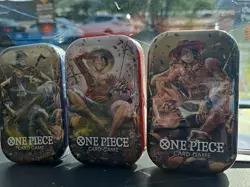 New !ONE PIECE CARD GAME - TIN PACK VOL 2 (TS-02, OP13) 3x Total Tins FAST SHIP - Image 1