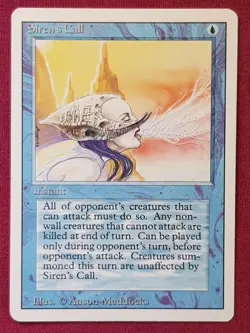 Magic The Gathering REVISED SIREN'S CALL blue card MTG - Image 1