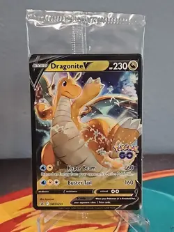 Dragonite V SWSH235 Sealed Black Star Promo Pokemon Card Pokemon Go - Image 1