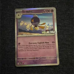 Pokemon TCG Drifblim 135 Sv07 Stellar Crown Stamped Holo Promo 130 HP Card - Image 1