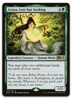 Azusa, Lost but Seeking #173 (NM) Core Set 2021 M21 Magic MTG - Image 1