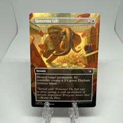 MTG Magic Generous Gift (Borderless) Commander Masters 624 NM - Image 1