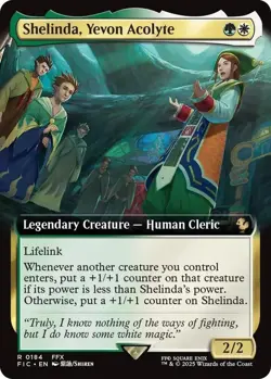 Shelinda, Yevon Acolyte Extended Art - FIC 0184 NM - MTG Magic - Image 1