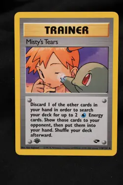Misty's Tears 1st Edition 118/132 LP Gym Challenge Regular Uncommon Pokemon TCG - Image 1