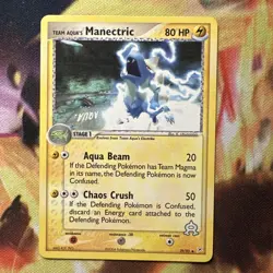 Pokemon Team Aqua's Manectric Ex Team Magma vs Team Aqua 29/95 NM - Image 1