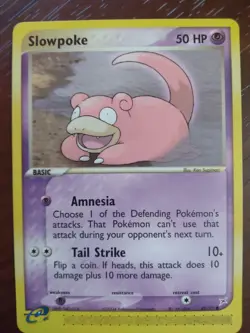 Pokemon TCG Slowpoke Ex Team Magma vs Team Aqua 45/95 Regular Common NM - Image 1