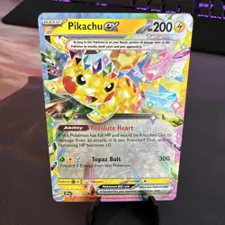 Pikachu ex 57/191 Double Rare Pokemon TCG SV08: Surging Sparks NM - Image 1