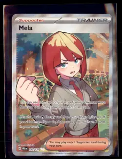 Pokemon Mela 140/131 Prismatic Evolutions Full Art Ultra Rare - Image 1