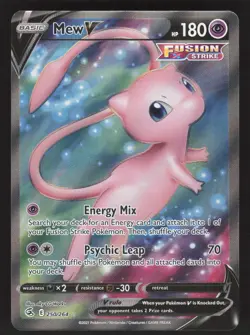 Mew V 250/264 Pokemon TCG SWSH08: Fusion Strike NM - Image 1