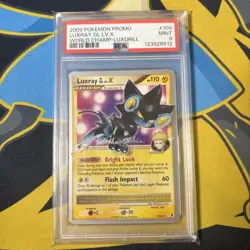 2009 POKEMON WORLD CHAMPIONSHIPS PROMO LUXDRILL #109 LUXRAY GL LV.X PSA 9 POP 2 - Image 1