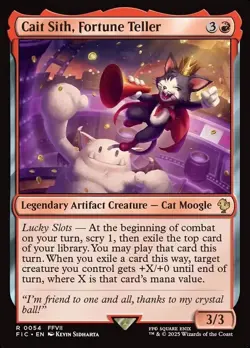 Cait Sith, Fortune Teller NM Final Fantasy MTG Magic the Gathering Red Eng Card - Image 1