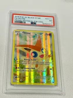 2016 POKEMON XY BLACK STAR PROMO MYTHICAL POKEMON COLL FULL ART/VICTINI PSA 7 - Image 1