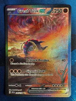 Pokemon TCG Great Tusk EX Holo Card 246/198 SV01 Scarlet & Violet Base Set NM/M - Image 1