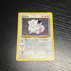 Pokemon TCG Clefairy Base Set 5/102 Holo Rare 1999 Wizards 40 HP - Image 1