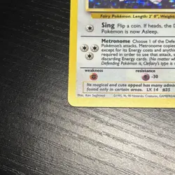 Pokemon TCG Clefairy Base Set 5/102 Holo Rare 1999 Wizards 40 HP - Image 2