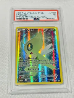 2016 Pokemon Xy Black Star Promo #XY111 Celebi Mythical Collection PSA 7 - Image 1