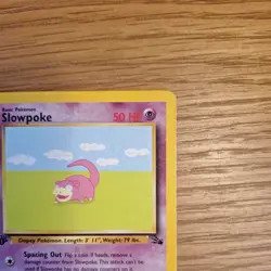 Pokemon 1999 WOTC 1st Edition Fossil Slowpoke 55/62 - LP - Image 3
