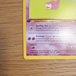 Pokemon 1999 WOTC 1st Edition Fossil Slowpoke 55/62 - LP - Image 4