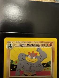 Pokemon TCG Light Machamp 25/105 Neo Destiny Rare Stage 2 100 HP Unlimited 2000 - Image 2