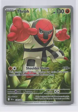 Pokemon TCG Throh 128/086 Black Bolt Full Art Holo Rare Near Mint - Image 1