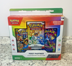 Pokemon First Partner Illustration Collection Sealed Box with 2 Booster Packs - Image 1