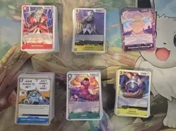 One Piece The Azure Sea's Seven OP14 Bulk of 593 Cards (L, SR, R, UC, and C) - Image 2