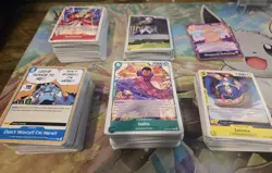One Piece The Azure Sea's Seven OP14 Bulk of 593 Cards (L, SR, R, UC, and C) - Image 3