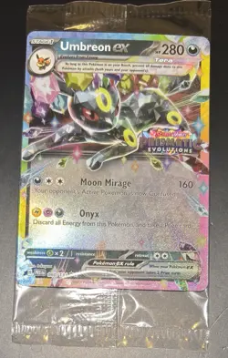 POKEMON TCG SEALED Prismatic Evolutions UMBREON EX Stamped Promo Card 060/131 - Image 1