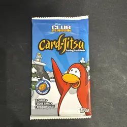 Sealed Topps Disney Club Penguin Card Jitsu Series 1 Booster Blister Pack - Image 1