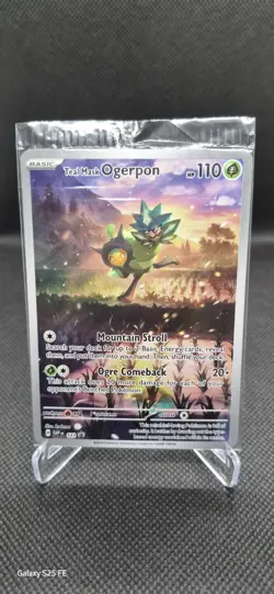 Teal Mask Ogerpon SVP 123 Full Art Promo Sealed - English Near Mint Pokemon Card - Image 1