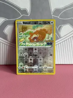 Bidoof Ditto Reverse Holo Card Pokemon Go 059/078 (Listing 2) Unpeeled - Image 1
