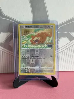 Bidoof Ditto Reverse Holo Card Pokemon Go 059/078 (Listing 2) Unpeeled - Image 3