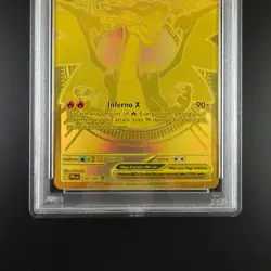 PSA 10 Mega Charizard X ex 130/094 Pokemon Phantasmal Flames Gold Graded Card - Image 3