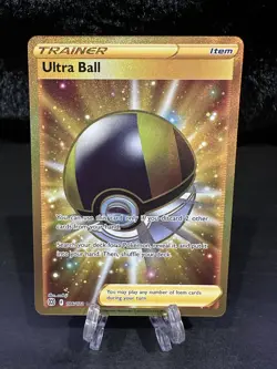 Pokemon Card Ultra Ball 186/172 Secret Rare Trainer Brilliant Stars MINT/NM - Image 1